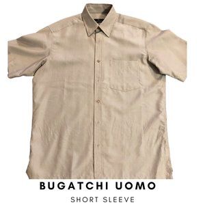 Bugatchi Uomo Short Sleeve Shirt - size Medium